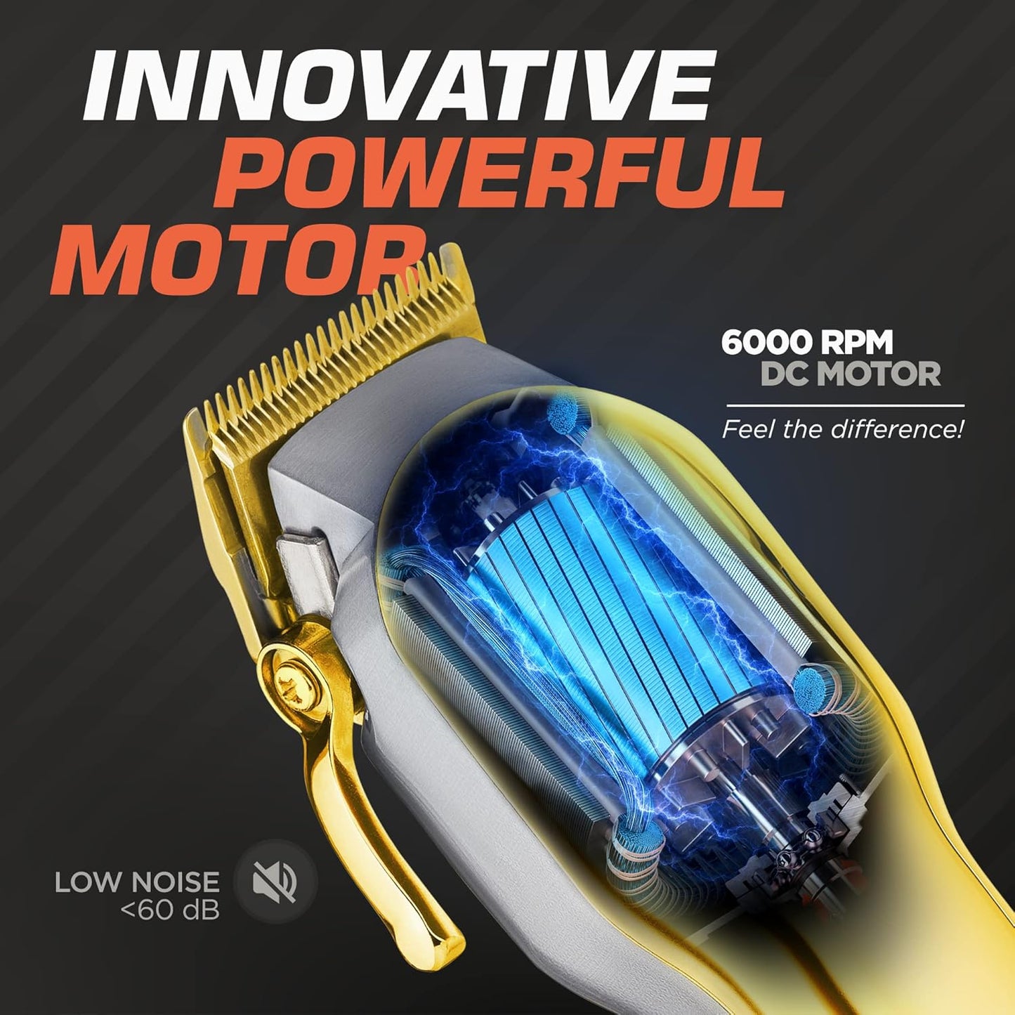 Fagaci Professional Hair Clippers - Cordless, Fine Cutting, Barber Kit for Men