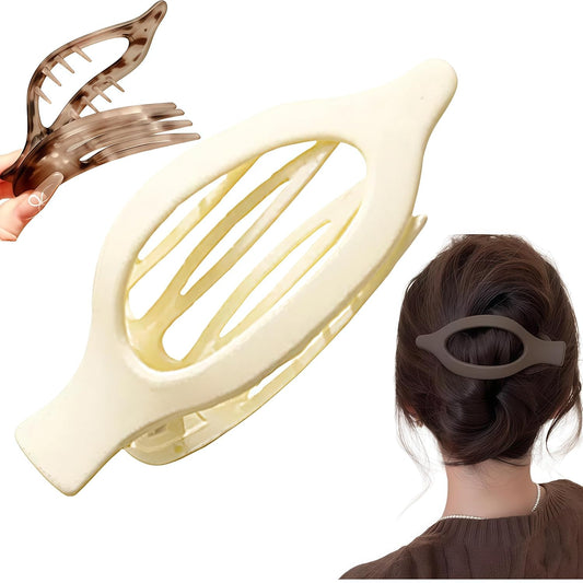 Flat Hair Clips for Women - 2026 New Flat Claw Clips for Women Duckbill Hair Clips for Thick or Thin Hair, No-Slip Grip Hair Styling Accessories for Daily Use Women & Girls (White)