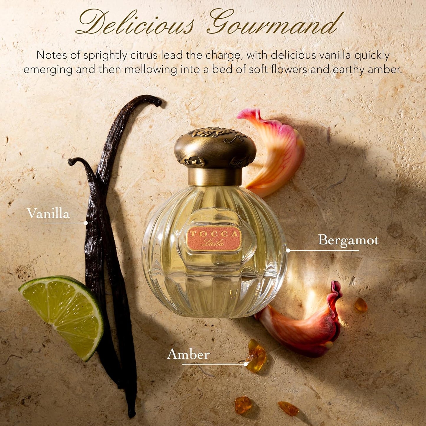 Tocca Laila Women's Perfume, 1.7 oz. (50 ml) - Bergamot, Vanilla & Amber, Sweet and Decadent Eau de Parfum
