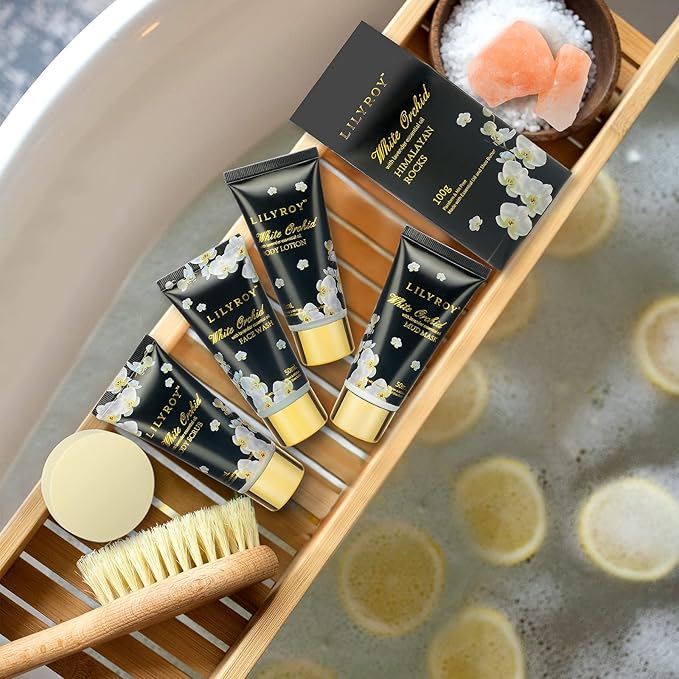 Mothers Day Gifts for Mom - Luxury 18-Piece Gold Leather Spa Gift Set, Premium Bath Collection with Bath Bomb | Father's Day Christmas Birthday Gifts, All Occasion Ultimate Holiday Gift for Her & Him