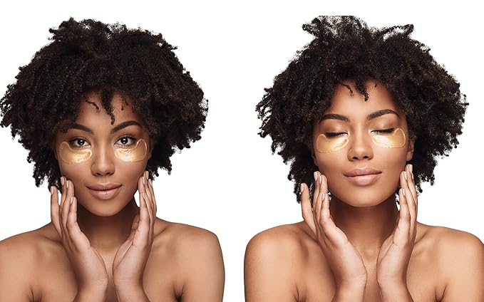 Under Eye Patches for Dark Circles and Puffiness – 24 Collagen Pairs for Puffy Eyes, Wrinkles & Bags – Gold Gel Eye Mask Vegan & Cruelty-Free