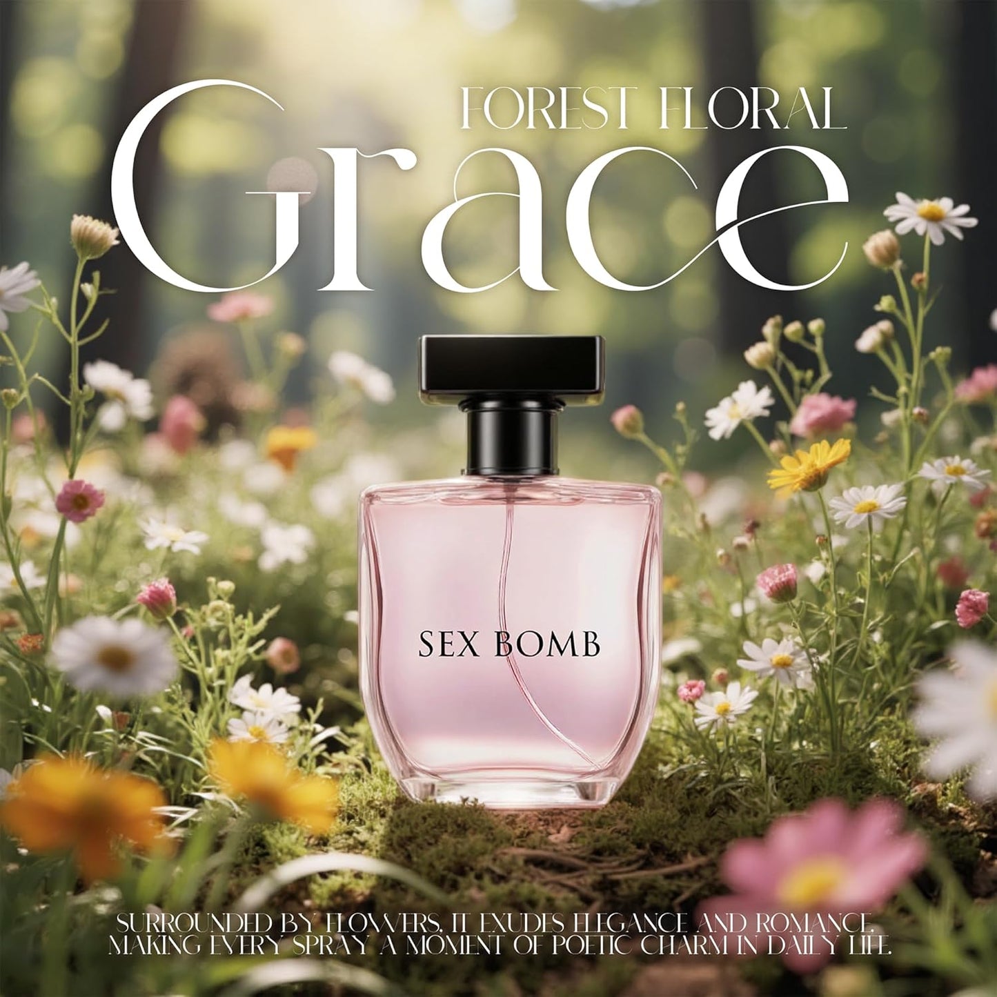 Sexy Bomb Eau de Parfum for Women - 100ml Floral & Fruity Perfume with Lavender, Coconut, Vanilla & Pear, Long-Lasting Feminine Fragrance