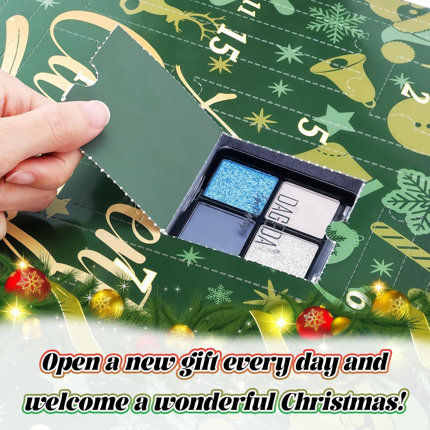 DAGEDA Beauty Advent Calendar 2025,24 Days Christmas Makeup Gifts for Her,Contains Beauty Makeup Kit, Xmas Clothes Accessories, 24 Surprise Christmas Countdown Festival Gifts Set for Women Girls