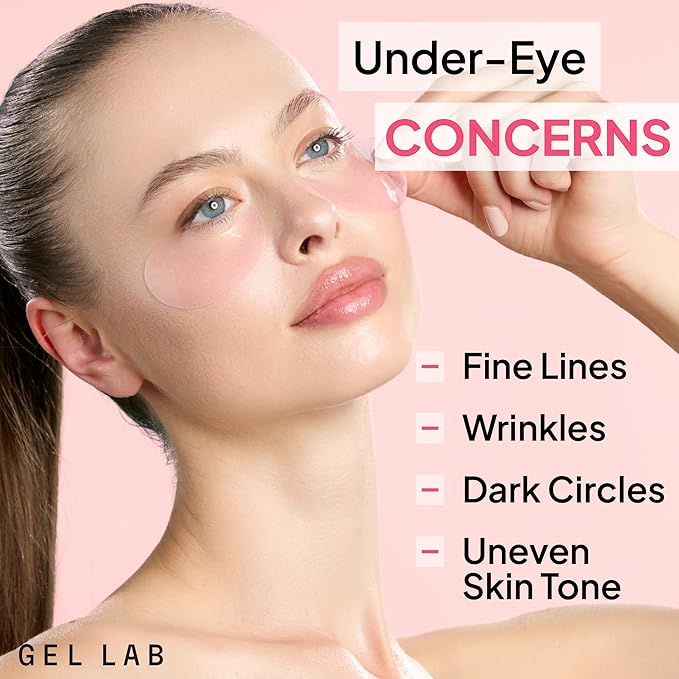 RENEW Collagen & Retinol Under Eye Gel Patches – Korean Hydrating Eye Mask for Fine Lines, Wrinkles, Firming, and Brightening Skin – 60 Gel Eye Patches