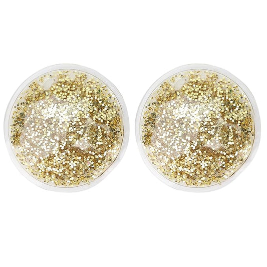 Gel Ice Pack, Hot Cold Eye Gel Ice Pack, Reusable Cooling Eye Cover for Dark Circles Puffiness, Redness and Eye Relax (Gold)
