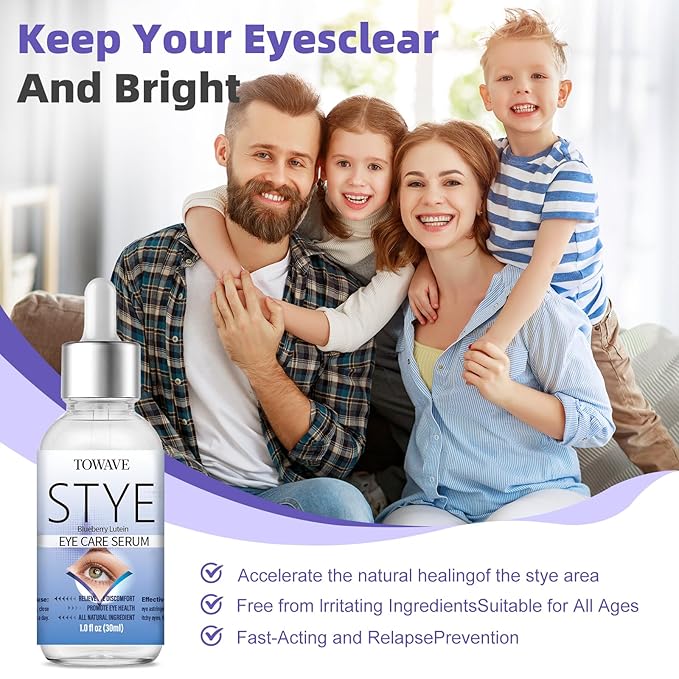 Stye Eye Treatment, Natural Relief Drops Serum for Styes Chalazion and Blepharitis, Fast Chalazion Remover for Restore Healthier Eye Skin (1 Fl Oz (Pack of 1), Original)