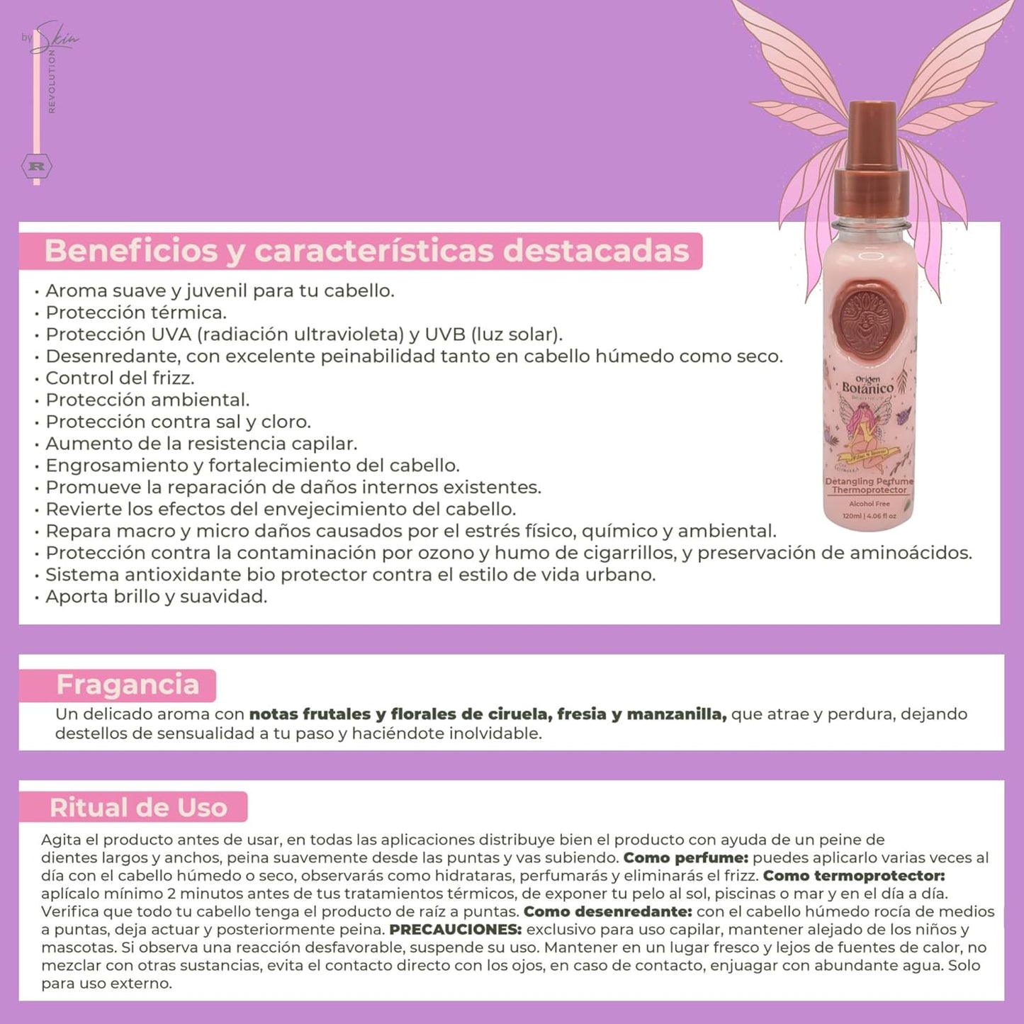Aftercare for Ritual Botánico Keratina Orgánica | Treatment to Straighten, Repair and Relax Hair | Natural, Organic & Vegan | Product of Colombia | Perfume Termoprotector, 120ml/4.05 Fl Oz (2 Count)