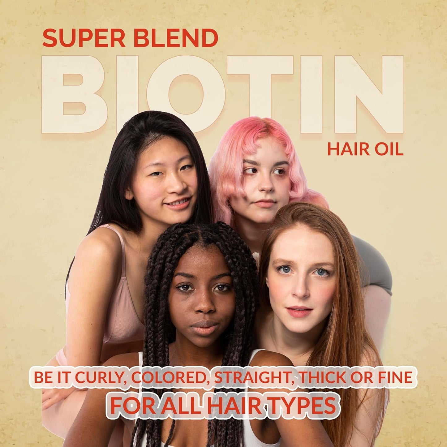 Super Blend Rosemary Mint Biotin Hair Growth Oil With Vit B5 & E, Argan & 21+ Natural Herbs for Scalp & Hair Strengthening - Controls Hair Fall and Promotes Healthy Hair Growth 100 ml