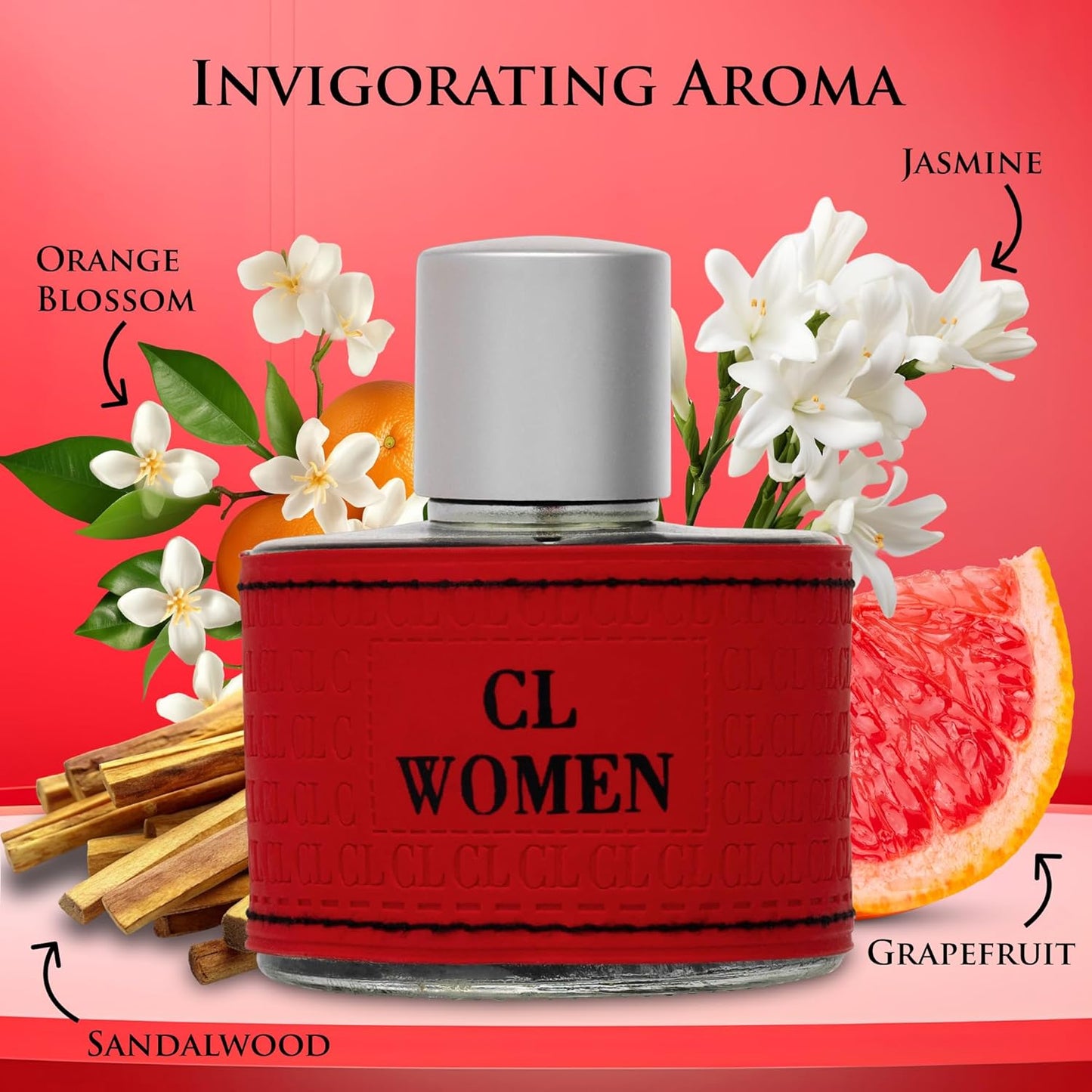 CL for Women Eau De Parfum- Oriental Floral Fragrance - Oriental Floral Fragrance - Top Notes of Amalfi Lemon, Bergamot & Grapefruit - Rose, Orange & Jasmine as Mid Scents - Elegant 100ml Bottle