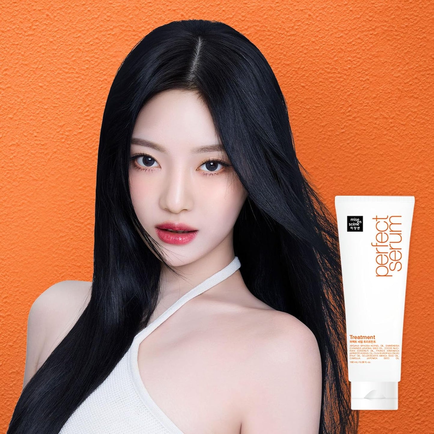 Mise En Scene Perfect Serum Treatment | Korean Hair Mask for Hair Coating Effect, Treatment at Home Care, Wash Off Nutritient conditioner, 6.08 Fl. Oz.(180ml)
