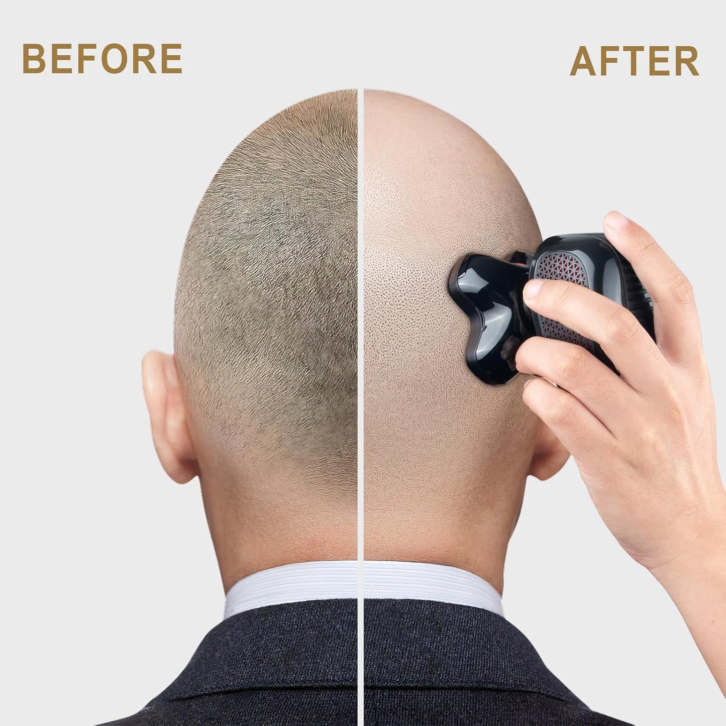 Telfun Magnetic Head Shavers for Bald Men, 5-in-1 Electric Razor w/Type-C Fast Charging - LED Display, Wet/Dry Mens Grooming Kit - Easy Use Palm Shaver for a Smooth Bald Shave