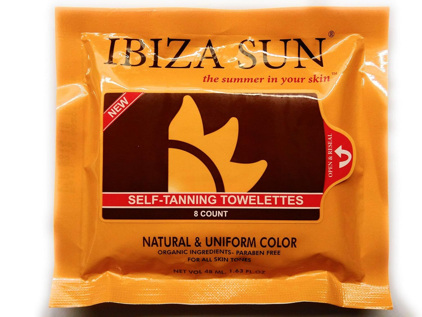 Self Tanning Wipes – Organic & Vegan Tan Towelettes for Face & Body – Streak-Free, Odorless, Quick Dry, Natural Glow – 8 count