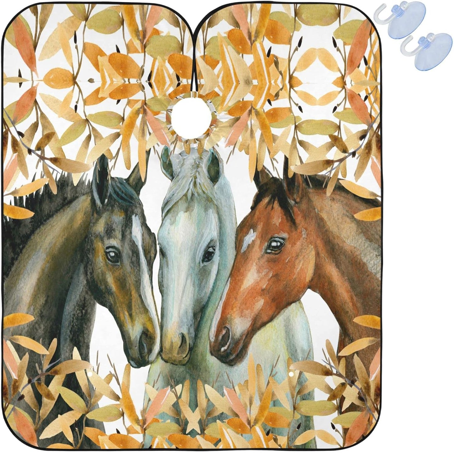 visesunny Professional Barber Cape Polyester Hair Cutting Clippings Catcher Grooming Cape Apron for Shaving Trimming For Men