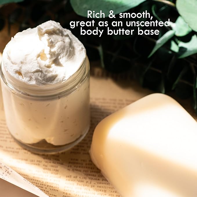 Organic Mango Butter - Raw Organic Unrefined Mango Seed Butter for Skin Care, Body Butter & Hair - Pure Mango Butter Cold Pressed for Soap Making, Mango Lotion | Natural Skin Moisturizer 8 oz