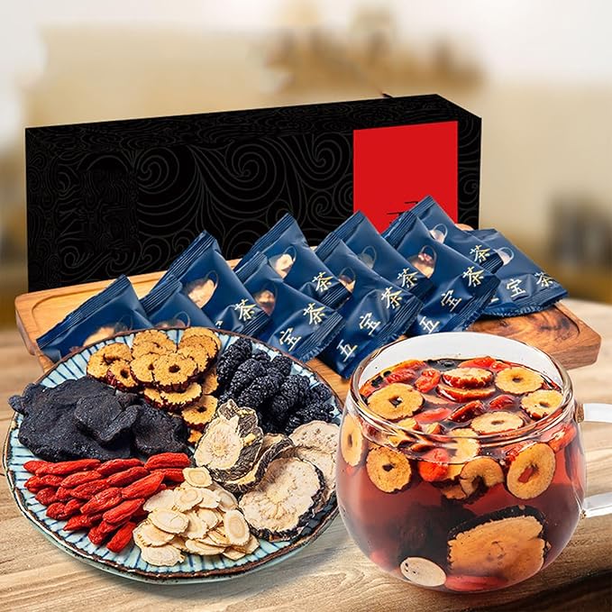 30 Pcs Formula Ginseng Treasure Tea, Kidney Tea Formula Ginseng Six Treasure Tea, Kidney Cleanse Tea, Organic Kidney Cleanse Herbal Tea, Kidney Tea (30pcs)