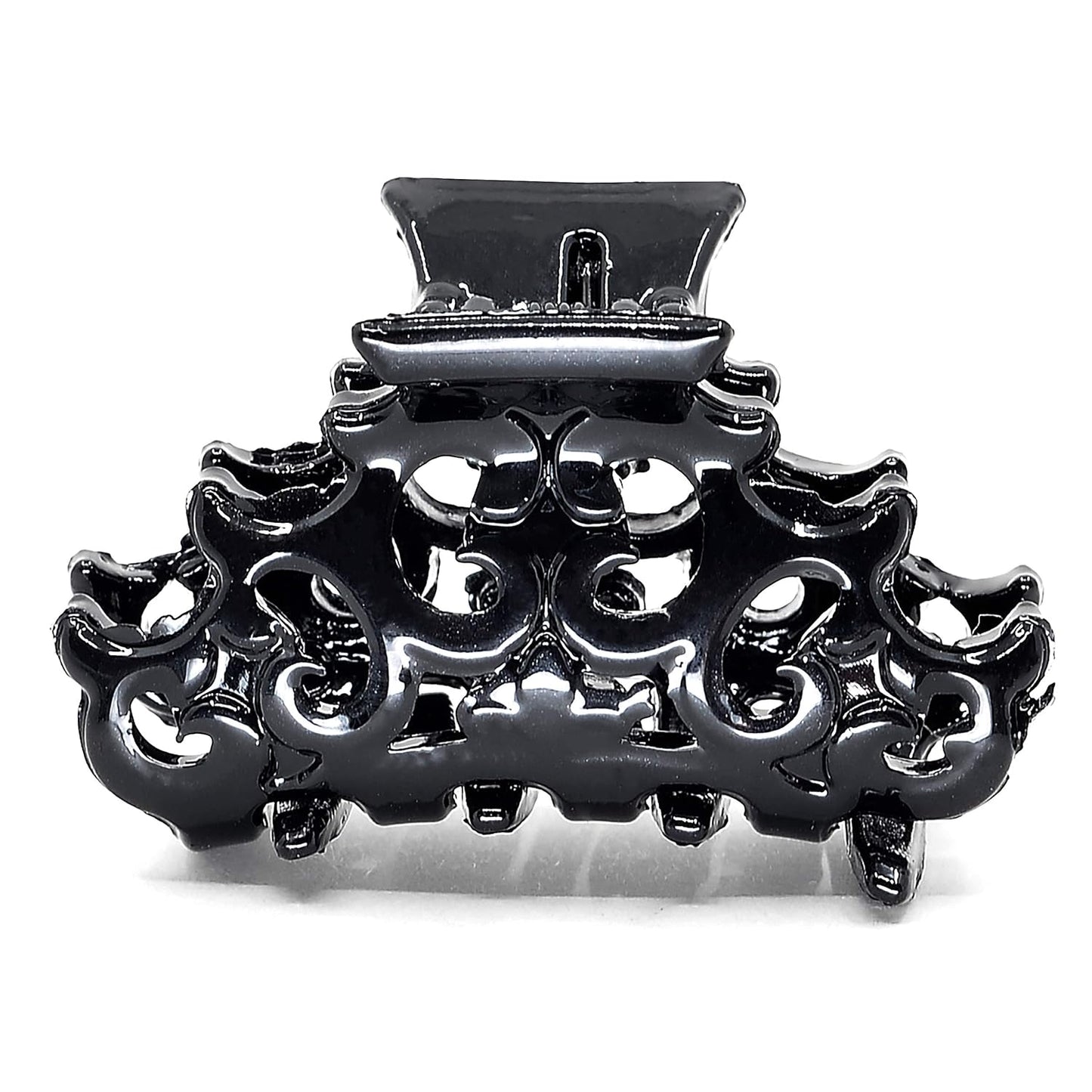 Camila Paris CP2391/2 Set of 2 French Hair Clip for Women, Small Black Antique, Girls Hair Claw Clips Jaw Fashion Durable and Styling Hair Accessories for Women, Made in France