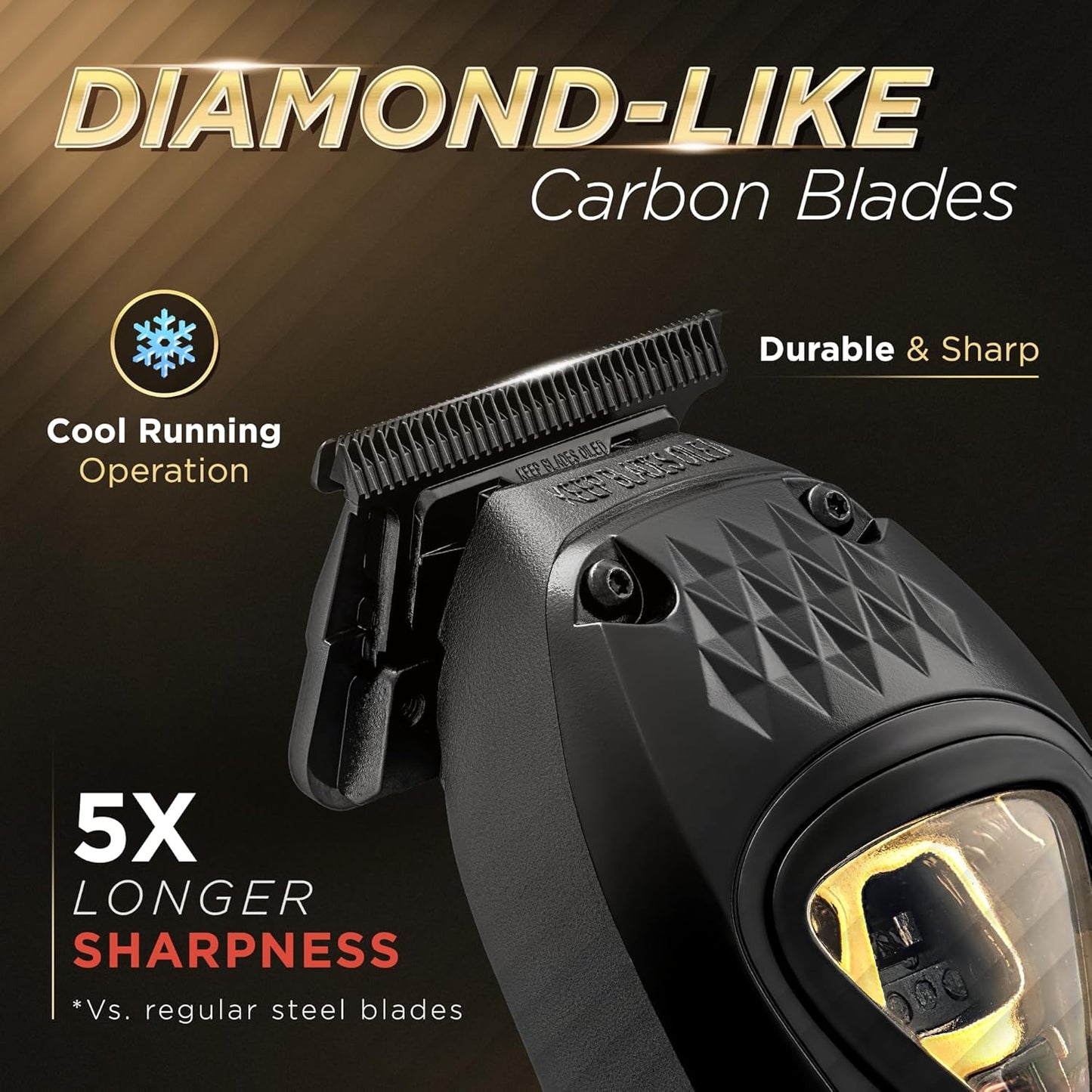 Fagaci Professional Zero Gapped Trimmer for Men, High Torque Vector Motor Cordless Beard Trimmer for Men, T Liners Professional Trimmers for Barbers with DLC Blades, Zero Gap Trimmers Barber T Blade