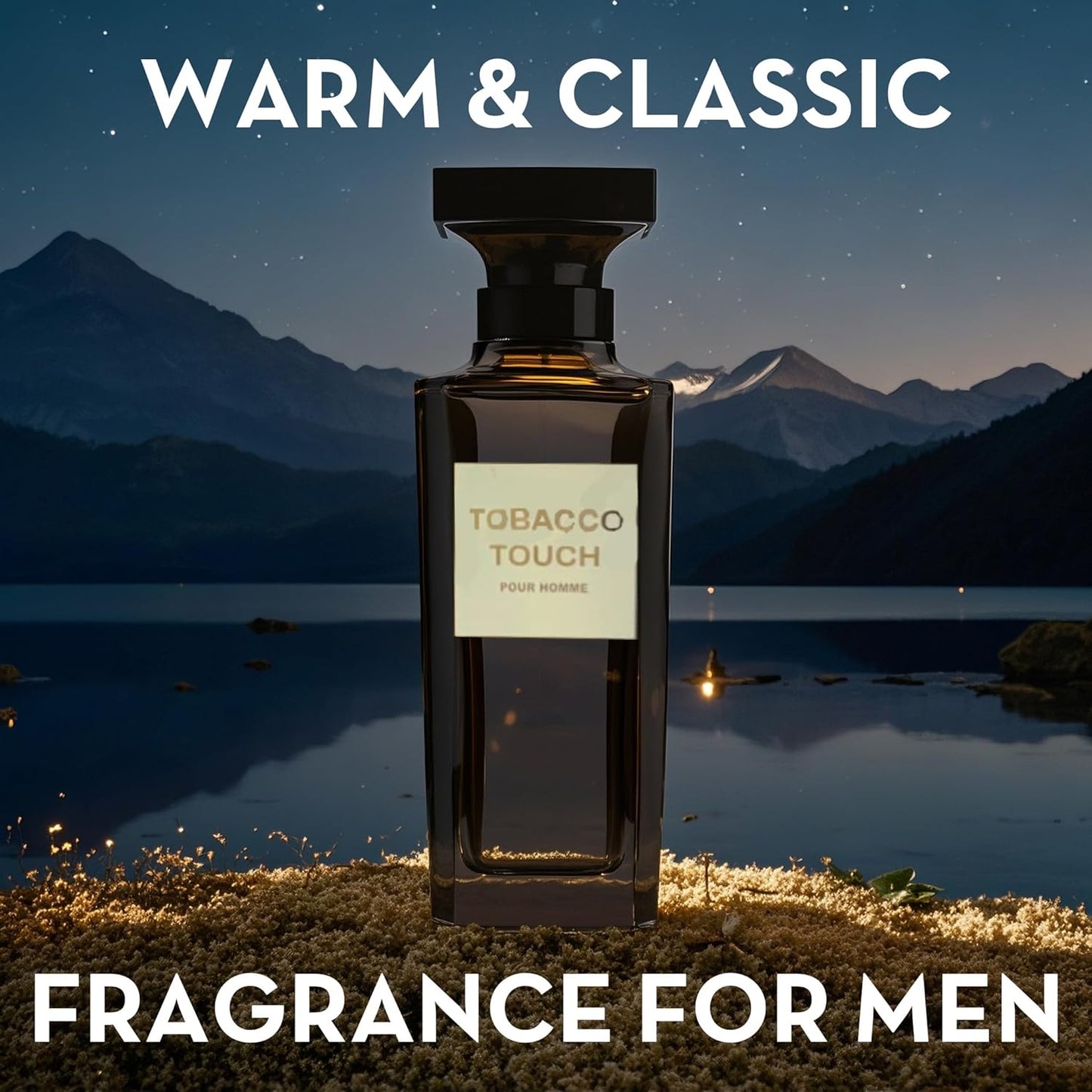 Tobacco Touch Men Cologne 100ml Eau De Toilette Spray Perfume,Notes of Tobacco,Cedarwood,Vanilla Long-Lasting Fragrance For Men Daily Wear