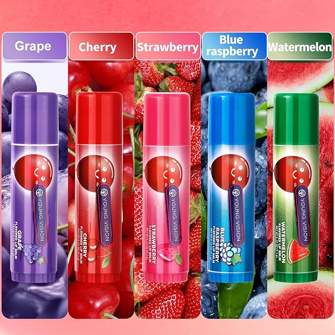 Lip Sleeping Mask Overnight Moisturizer Balm, Berry Lip Mask, Day and Night Repair Lip Balm for Improves Dryness Cracked, Moisturize Nourish Lip Scrubs Exfoliate Reduce Lip Lines (5pack)