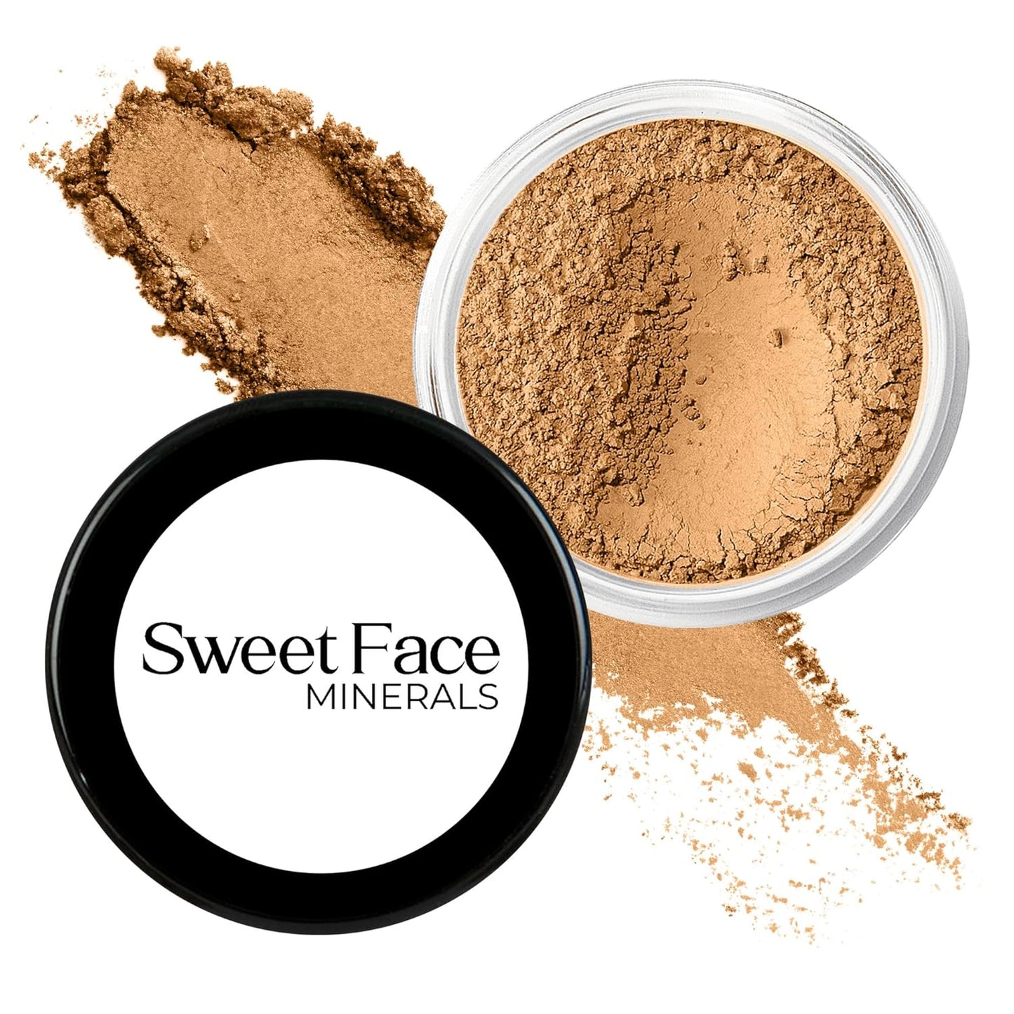 Deep Tan Shade Foundation (30g Full Size Sifter Jar) Matte Mineral Makeup Loose Powder Foundation – Full Coverage, Natural Finish, Noncomedogenic, SPF 30