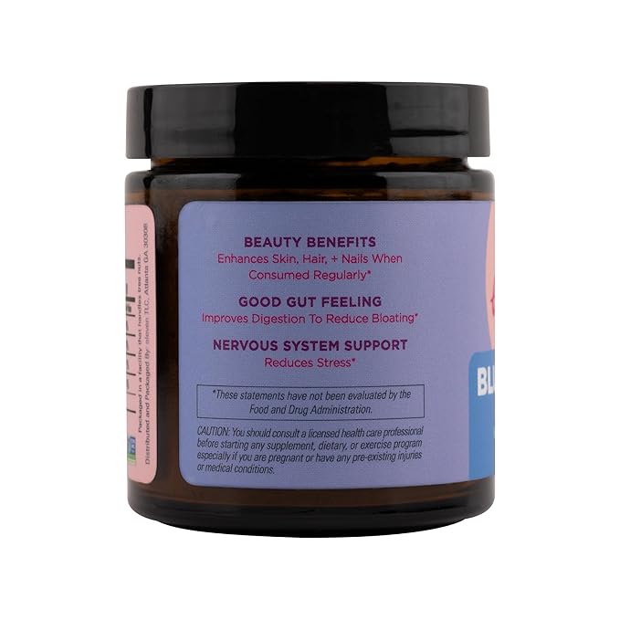 Eleven TLC, Blue Matcha Powder, 100% Organic Butterfly Pea Flower, Antioxidants, Wellness Support, Clitoria Ternatea, Caffeine -Free, GMO-Free, Smoothies, Cocktails, Mocktails, 18 Servings