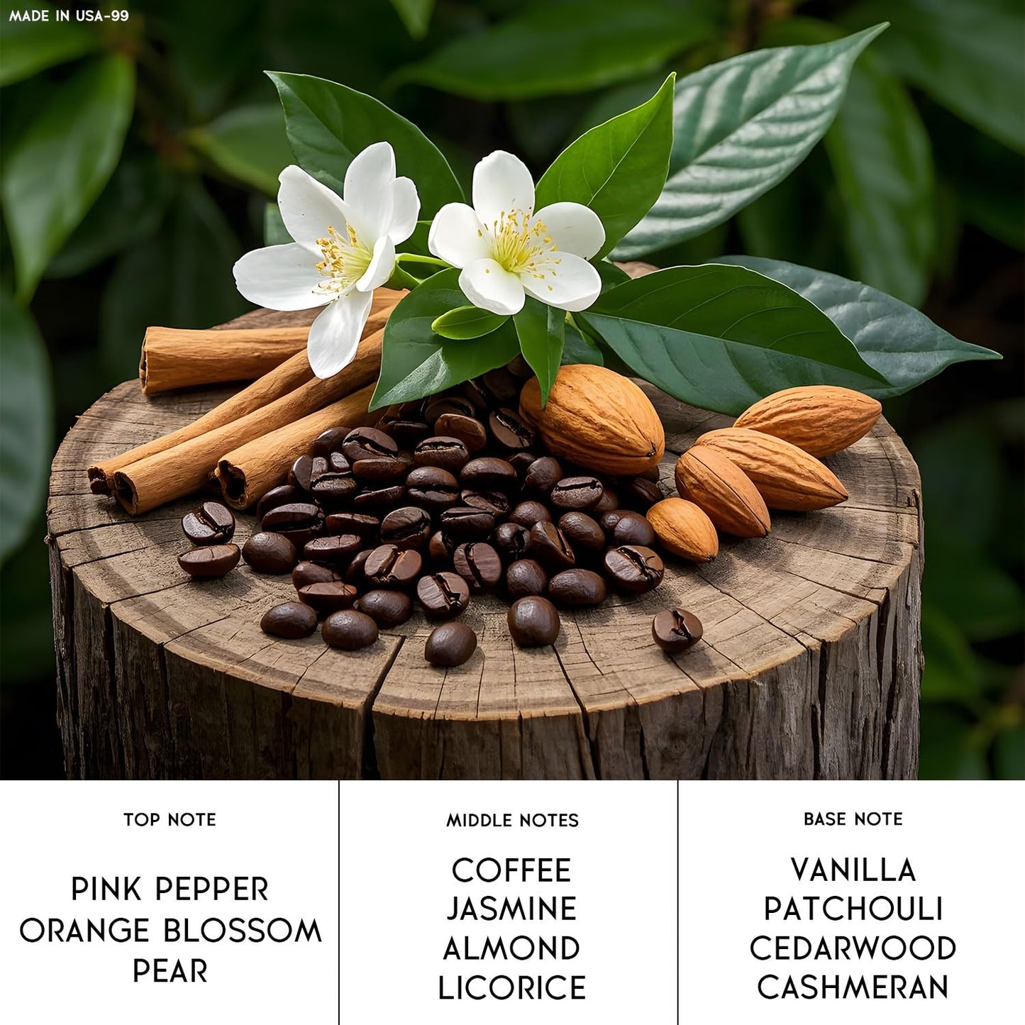 Pheromones Perfumes for Women, Inspired by B-lack 0pium by Y/S.L with Coffee, Vanilla, White Florals, Perfume Oil, 06fl.oz/ 18ml, Travel Szie Perfume Made in USA- No. 99