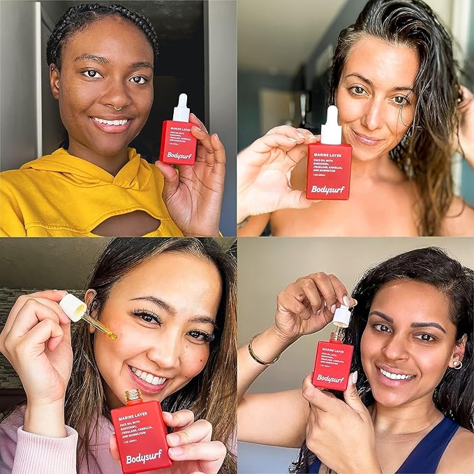 Anti Aging Face Oil - Natural Squalane, Bakuchiol, Seabuckthorn & Camellia Blend, Organic Ingredients, Non-Clogging Hydration, Fast Absorption, Non-Greasy & Lightweight for Men, Women - 1 oz