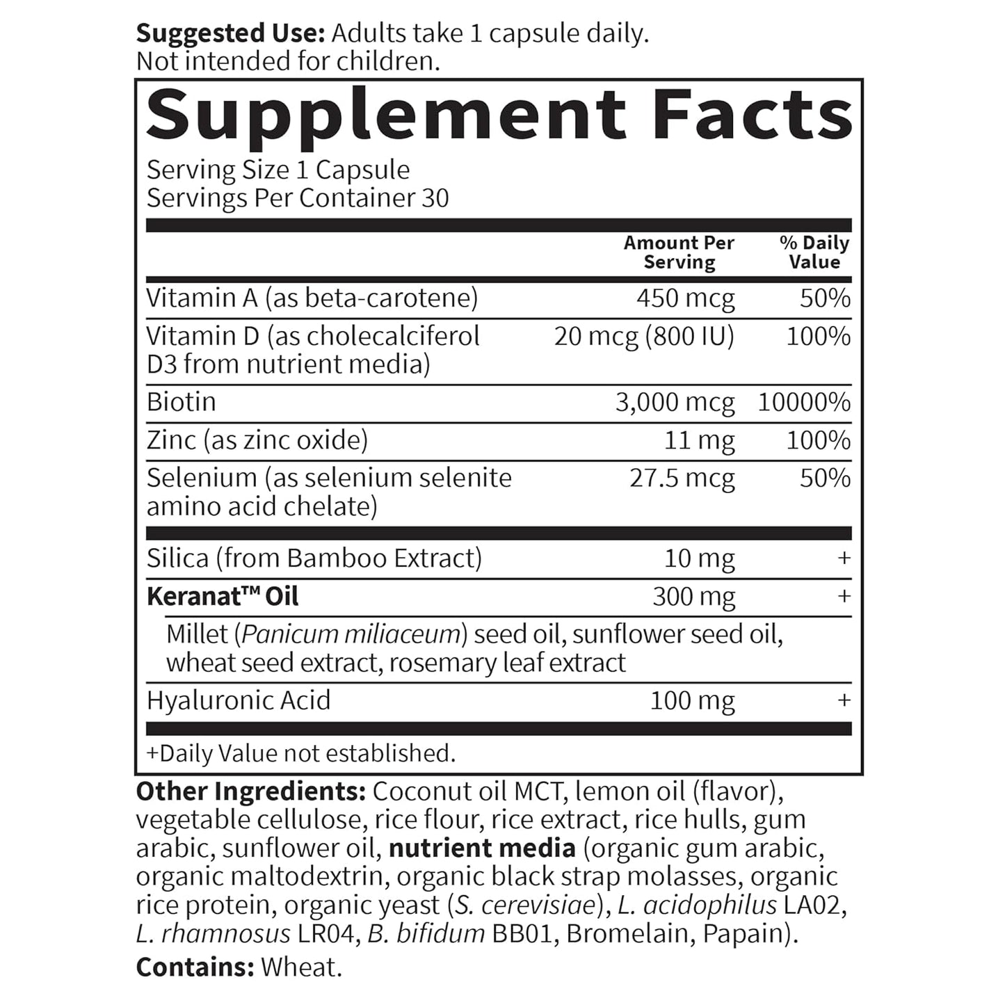 Garden of Life Hair Growth DuoCaps for Women and Men, 30ct