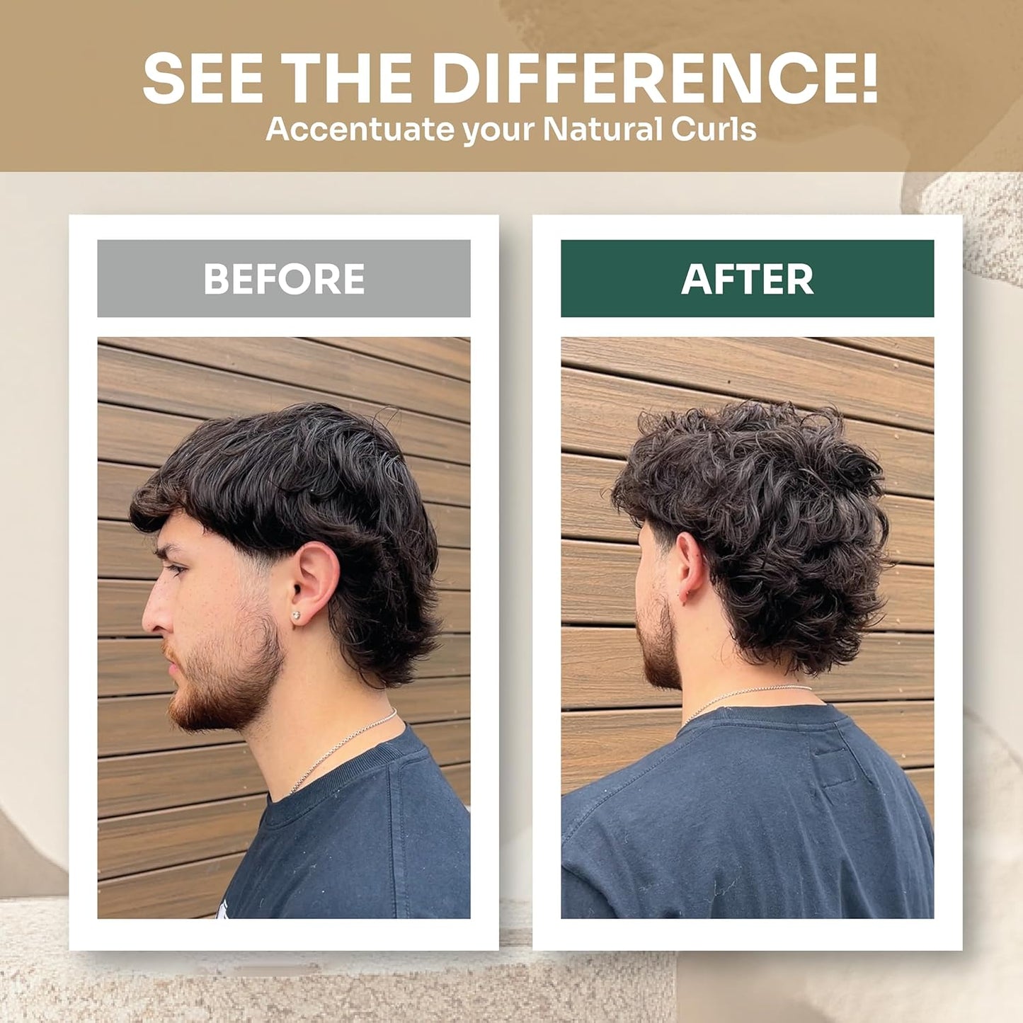 Del Océano Hair Styling Sea Clay - Strong Hold, Matte Finish, Nourishing Formula Hair Clay for Men, Ideal for Hairstyling Medium, Messy, Fine Thinning Hair Styles, 2.7 oz