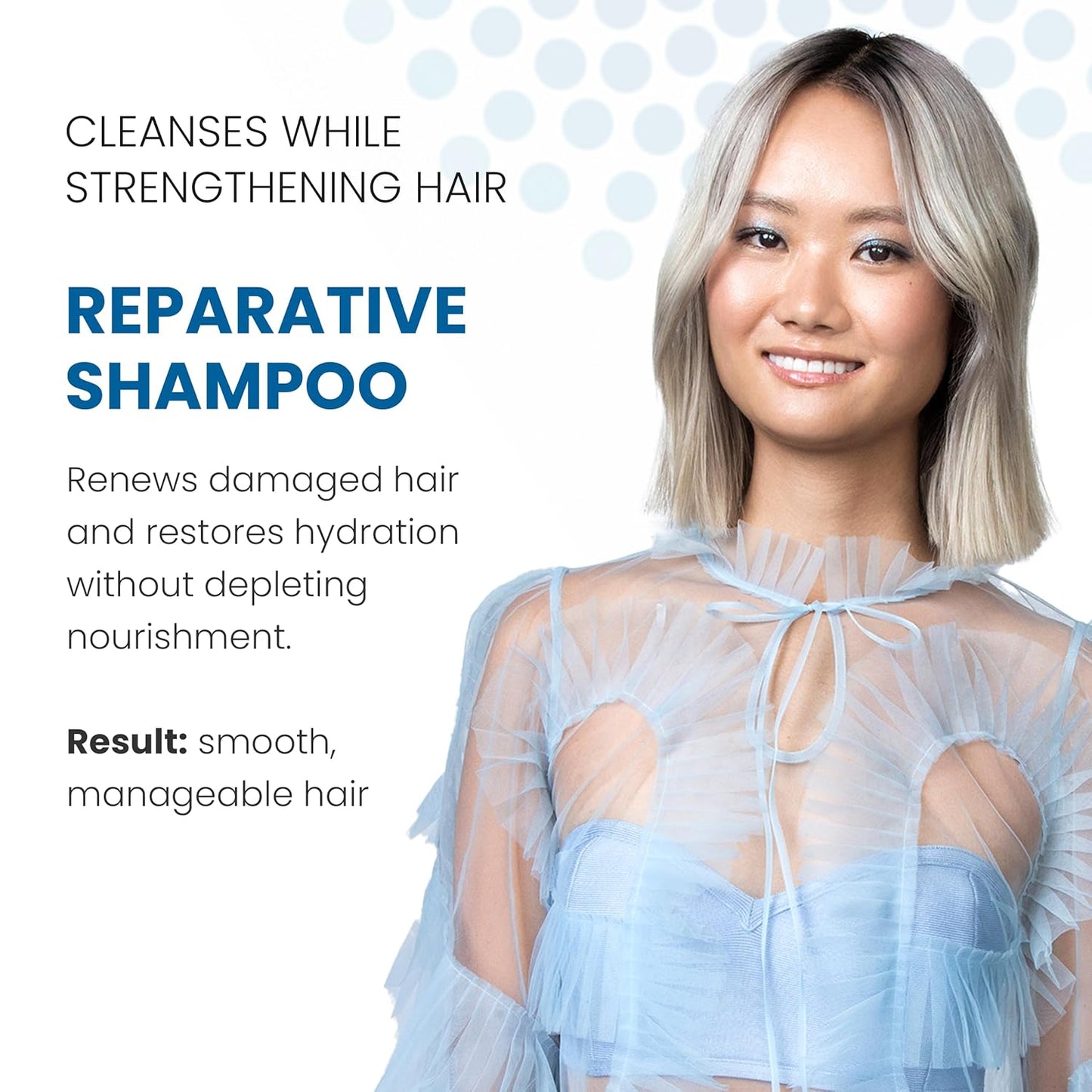 ALOXXI Reparative Hair Repair Shampoo for Damaged Hair with ColourCare Complex and Advanced Recovery Technology Cleanses Over-Processed Hair, 10.1 Fl Oz