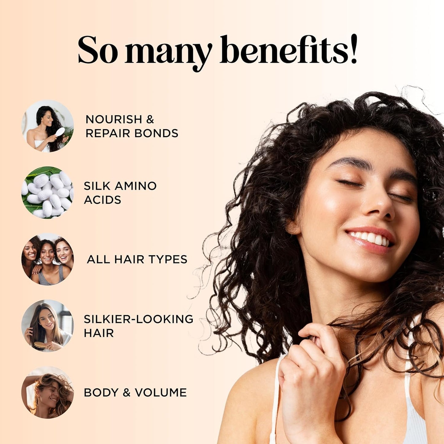 Silk Protein Conditioner for Damaged Hair - Ultra Moisturizing Conditioner for Dry Hair with Deeply Nourishing Shea Butter Argan Oil Green Tea & Aloe - Helps Define Curls & Control Frizz (16 Fl Oz)