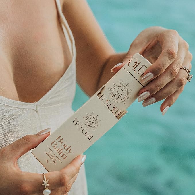 Shea Butter Body Balm with Hyaluronic Acid | Rich Moisturizing Stick for Dry Skin | Hydrating & Softening