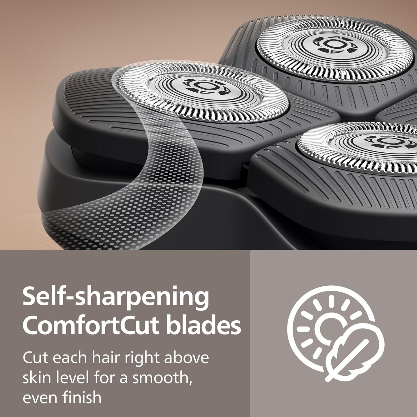 Philips Norelco Head Shaver Pro 5000 Series - Skull Shaver for Men and Women, 360° Flexing Head & ComfortCut Blades for Clean Shave, Gentle on Skin, Model HS5980/40