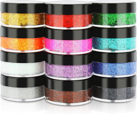 Body Glitter, Face & Body Glitter Gel, Face Glitter Makeup, Hair Glitter, Festival Rave Fine Glitter, 12 Colors