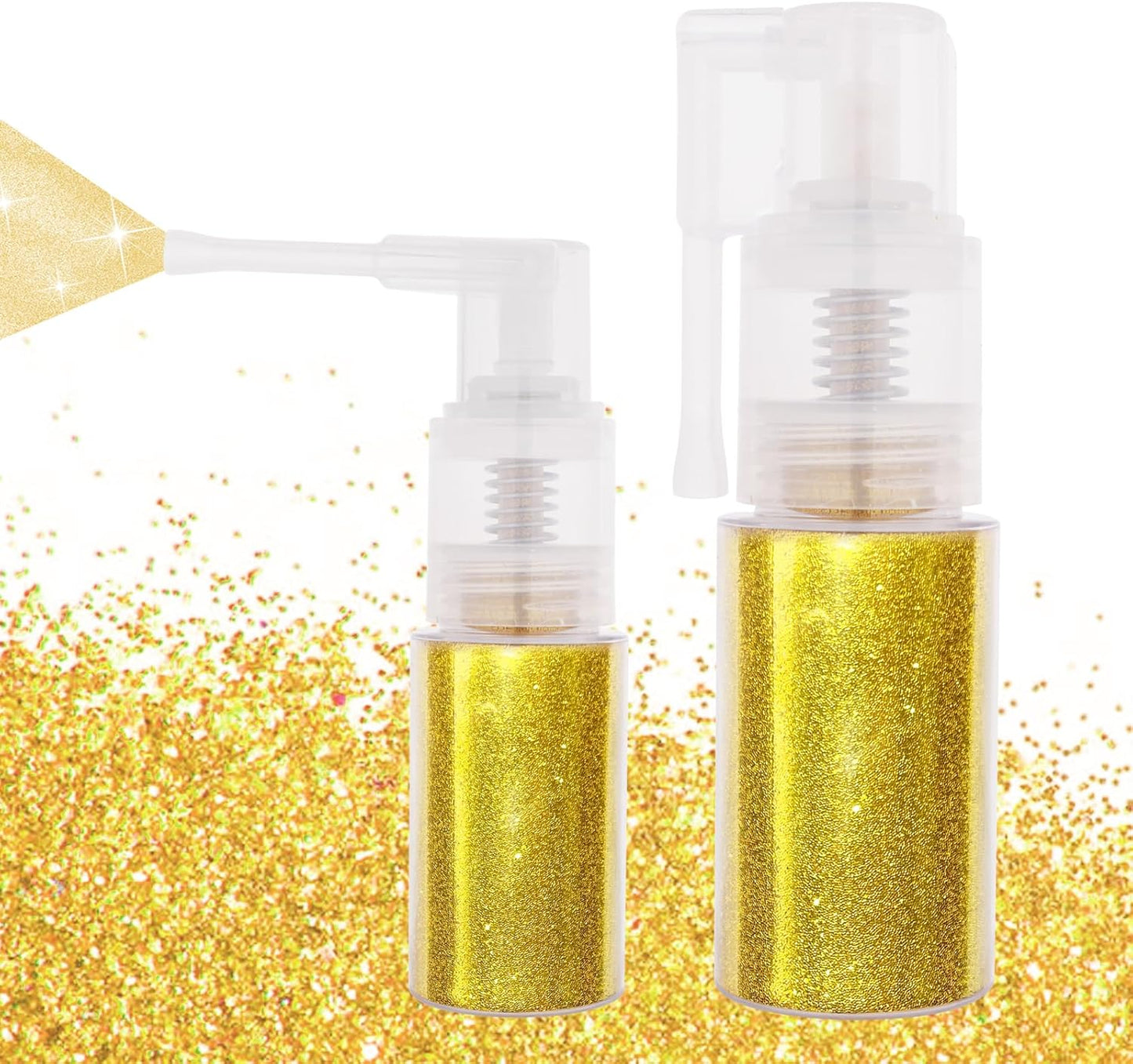 MEICOLY Gold Hair and Body Glitter Spray,25g/0.88OZ,Shinny Sparkle Glitter Spray for Clothes,Loose Shimmer Hairspray for Festival Rave Makeup/Stage Performance,Lightweight