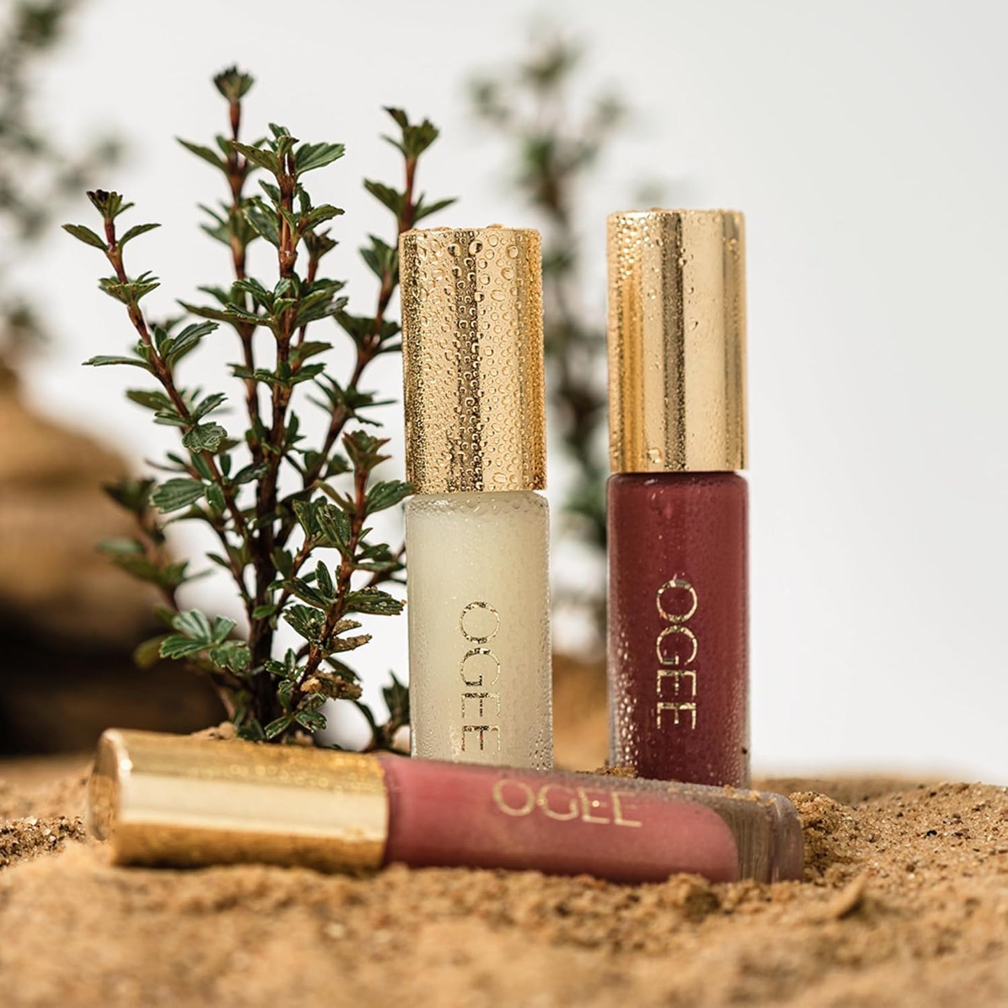 Ogee Beyond Clean Lip Gloss - Certified Organic Lip Gloss for Women - Effortlessly Plump, Hydrate & Add High-Shine Color, Thistle - Sheer Vibrant Pink