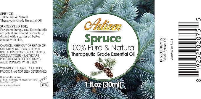 Artizen 30ml Oils - Spruce Essential Oil - 1 Fluid Ounce