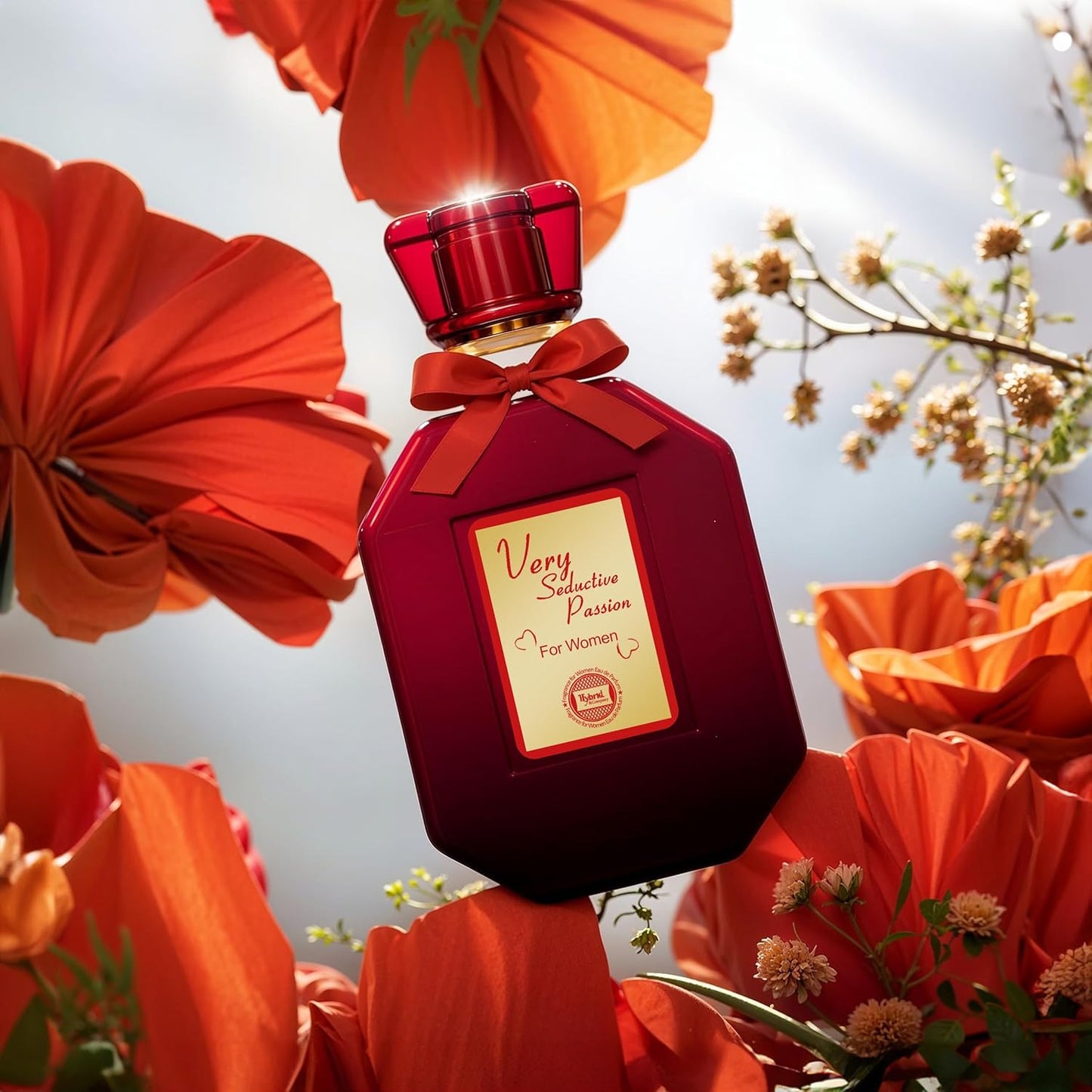 Hybrid & Company Very Seductive for Women Eau De Parfum Natural Spray Sensual Scent, 3.4 Fl Oz