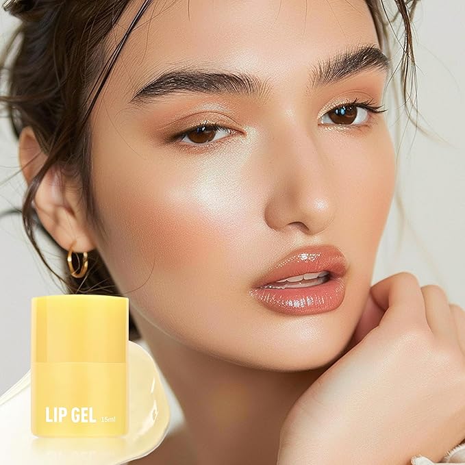 Lip Gel-Honey Moisturizing Lip Balm Lip Mask Soften & Plumping Lips, Long-Lasting Nourishing Moisturizing Lip Balm for Lip Care & Dry Lips, 0.52Oz