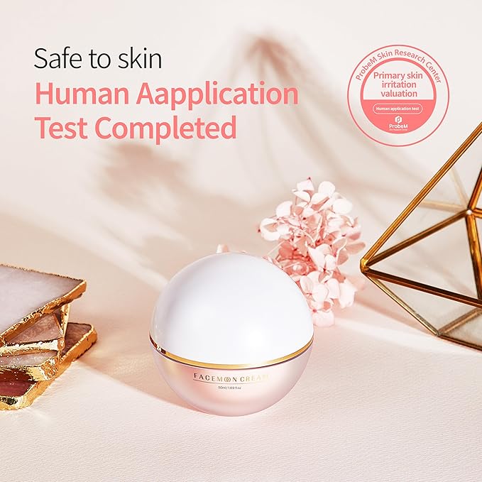 Facemoon Cream - Firming & Volumizing Cream for Forehead & Cheeks | Anti-Aging Wrinkle Cream | Volufiline Korean Wrinkle Peptide for Anti-Sagging | Korean Pocket Ball(50ml / 1.7 fl.oz)