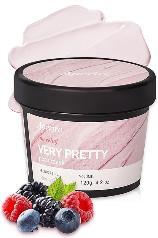 Aperire Pore Clay Mask Very Pretty Calamine Deep Clean, Sensitive Skin Oily Acne 4.2 oz