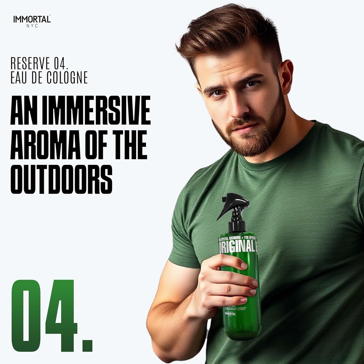 Immortal NYC Reserve 04, After Shave Spray Body/Face Men's Cologne,17 oz - Exclusive Barbers - Softens Skin - Refreshes/disinfects and Relieves Face and Skin - Moisturizing Formula After Shaving