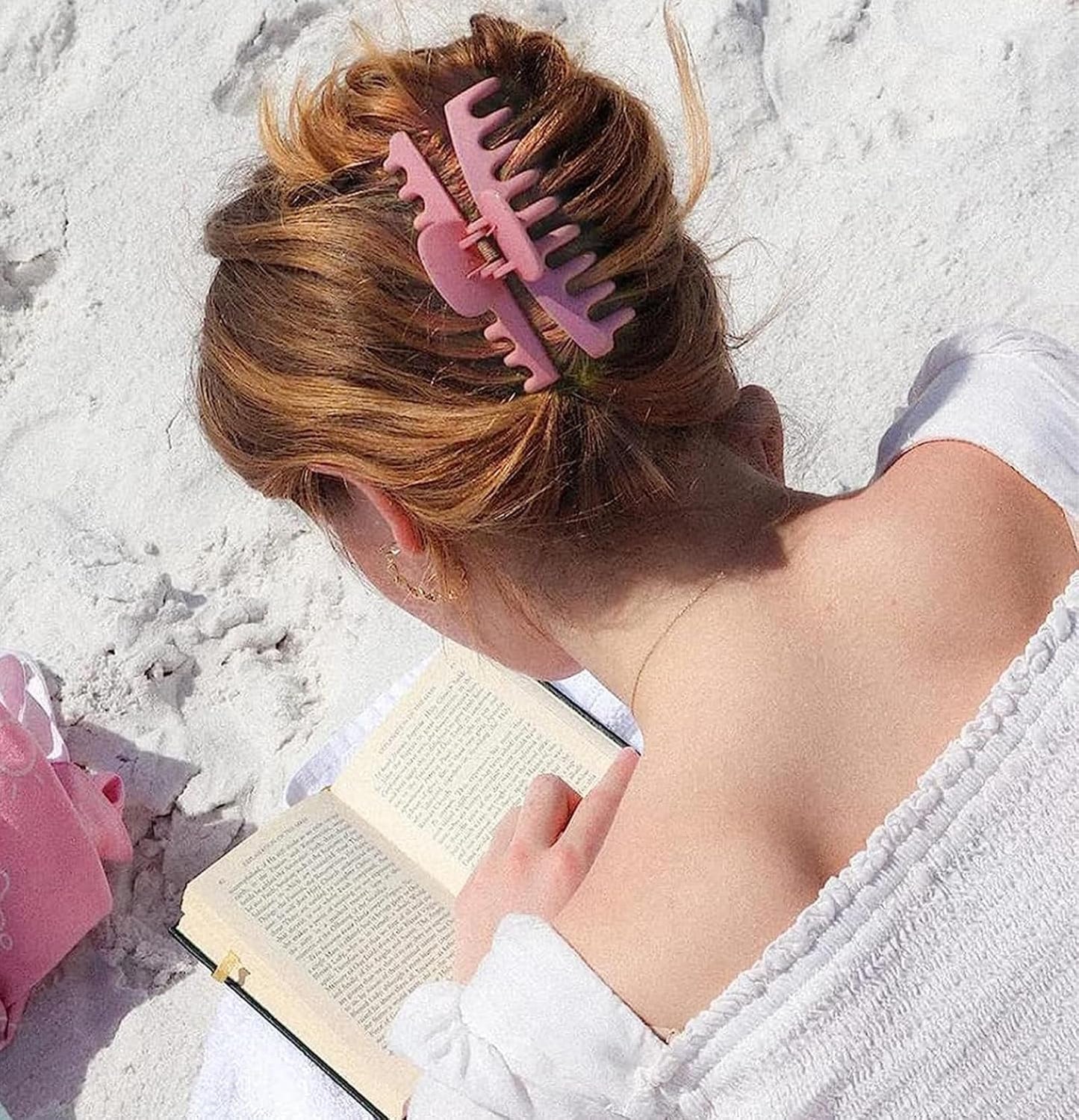 Big Flower Claw Clips - 3PCS Strong Hold Cute Clips for Women/Girls, Non-Slip for Thin & Thick Hair, Colorful Styling Accessories & Birthday Gifts (G-gorgeous)