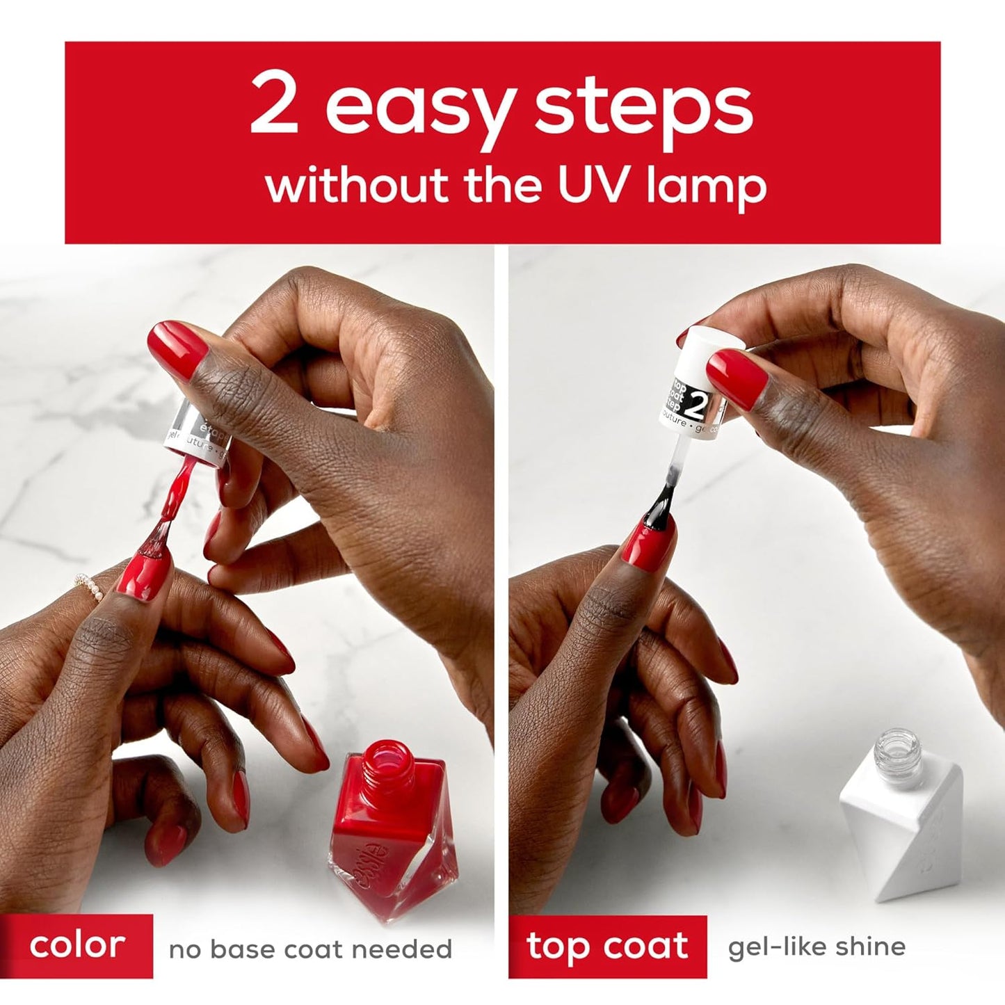 essie Gel Couture Nail Polish, Long-Lasting Amber Brown Nail Polish, Vegan, Fab Florals, 0.46 fl oz