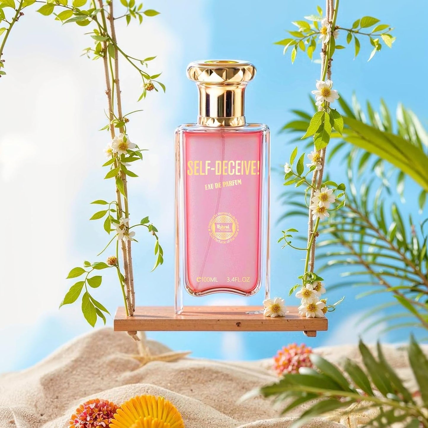 Hybrid & Company Women Self Deceive Pour Femme Eau De Parfum Vaporisateur Natural Spray 3.4 Fl Oz