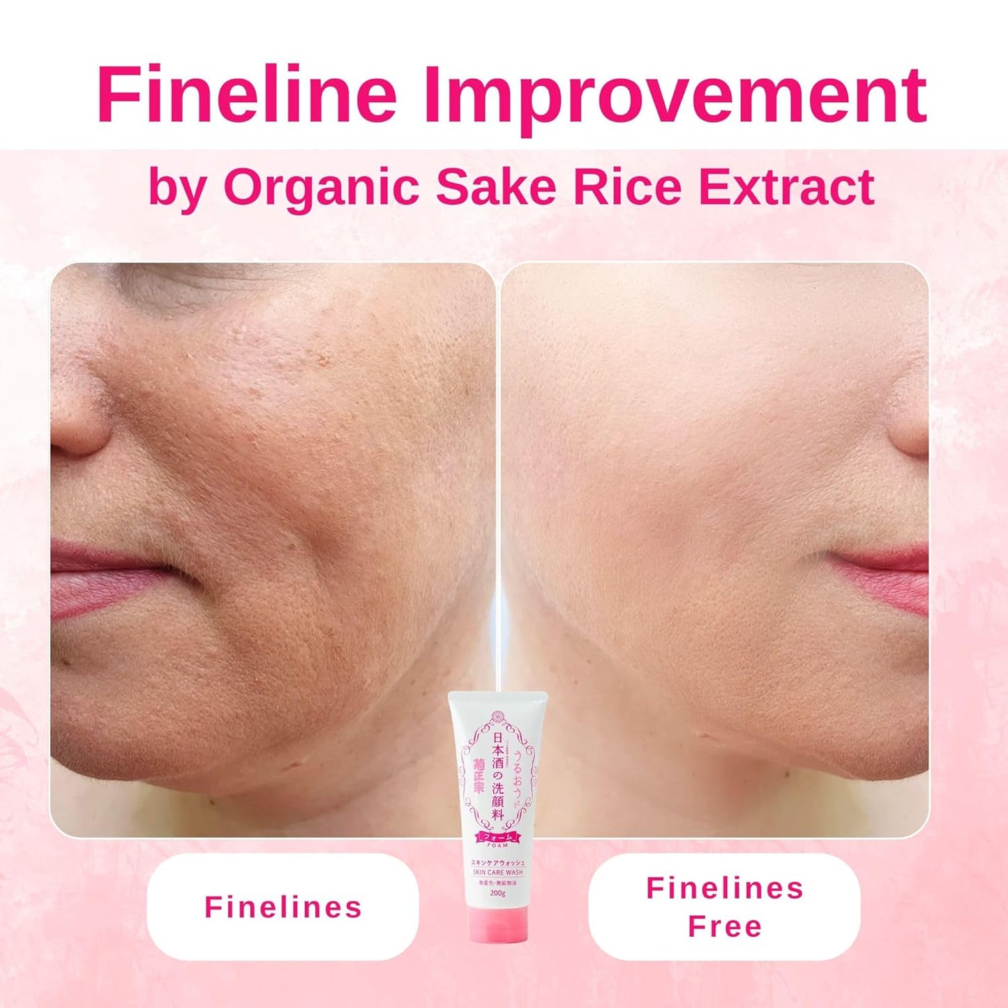 Kikumasamune Foaming Face Wash for Women & Hydrating Face Wash for Men with Sake, Rice Extract, Placental Protein& Glycerin, Makeup Remover FACE WASH & Organic Facial Cleanser & from Japan 6.7 Fl Oz