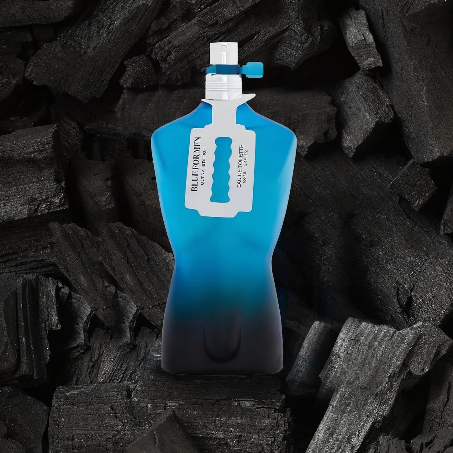 Blue For Men Ultra Sensual Woody Fragrance for Men | Long Lasting Cologne Aromatic Scent, Eau de Parfum Natural Spray - Great Holiday Gift, 3.4 Fl Oz/100 Ml