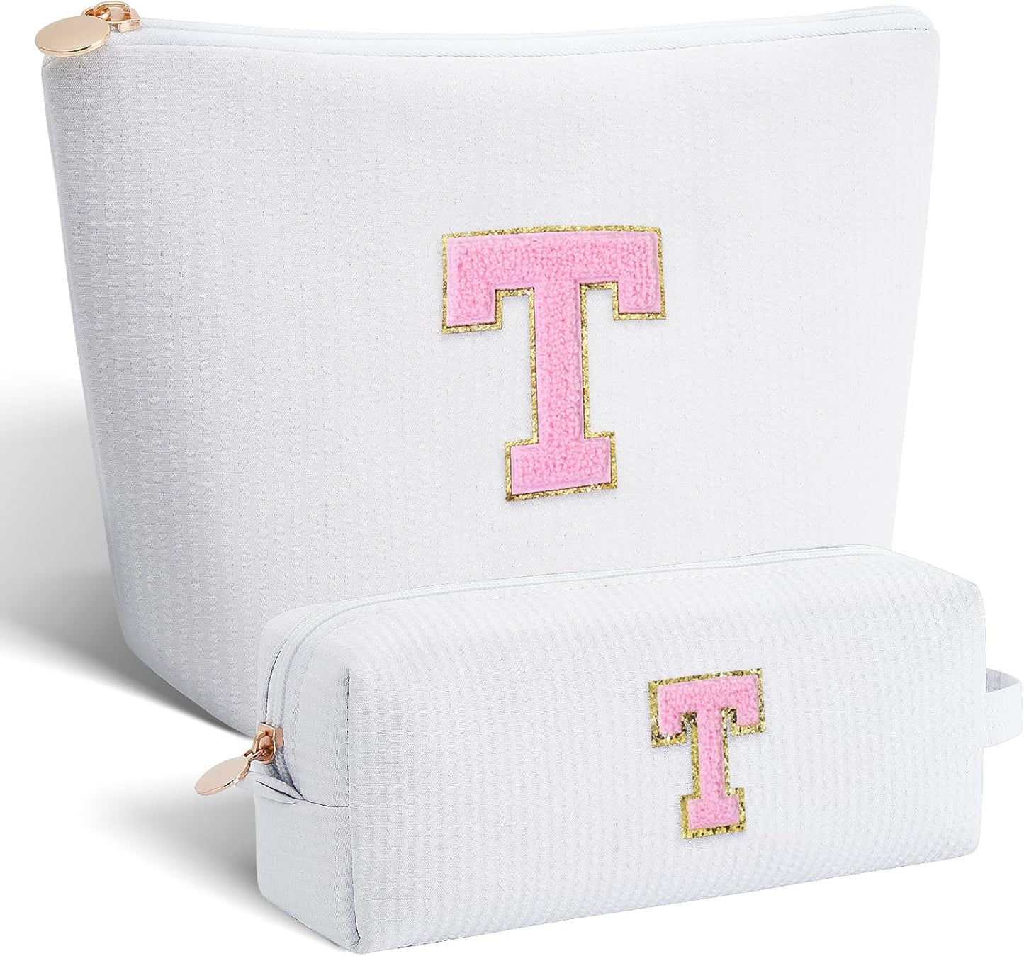 Teacher Appreciation Gifts,Thank You Gifts from Students,Birthday Teacher Retirement Gifts for Women,Teachers Day Gift Ideas,Makeup Bag Set Cosmetic Bag - White,T