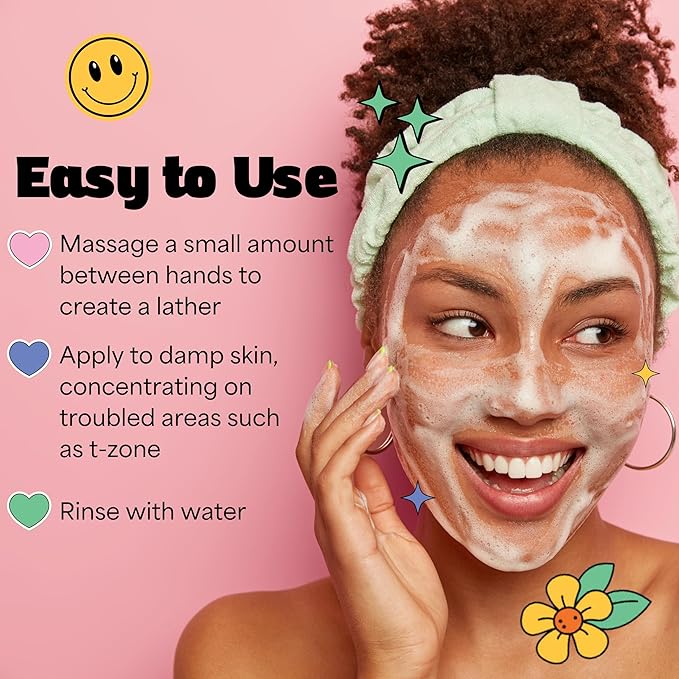 InstaNatural BESTIES Gentle Teen Face Cleanser | Vitamin C, Aloe Vera, Coconut Water | Simple Skincare for Healthy Skin | for Blemishes, Uneven Tone, Hydration, (Face Wash for All Skin Types)