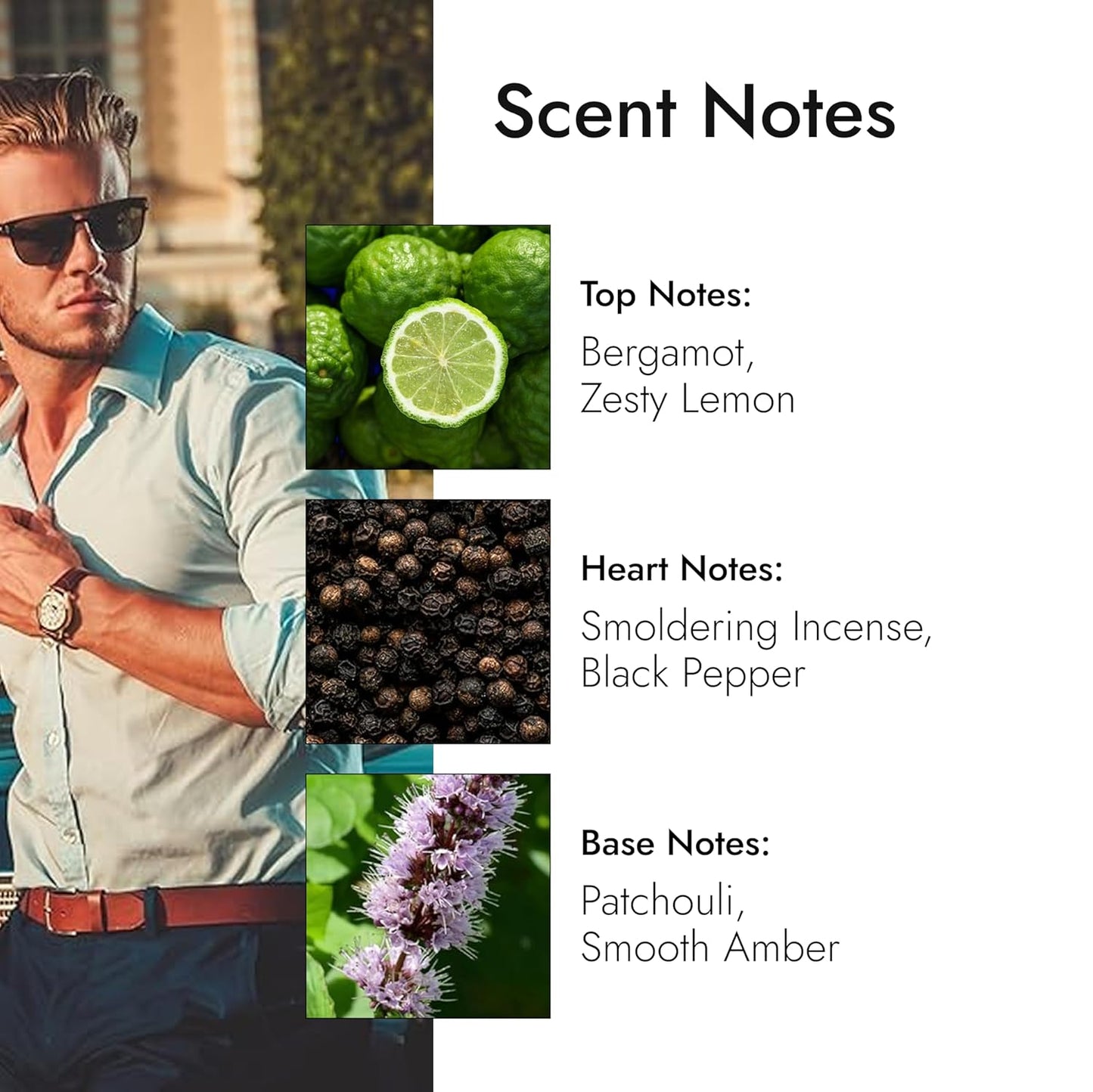 Modern Memory Mad Power Eau de Toilette for Men, 2.5 fl oz - Notes of Lemon, Black Pepper & Patchouli